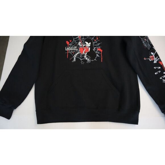 Hot Topic 0023 Unisex Sz Large Black Adventure Time Marceline Guitar Hoodie - Picture 7 of 11